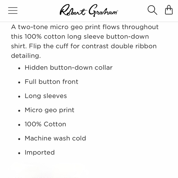 Like New [Robert Graham] Embroidered Blue Button Down Striped Shirt | Mens Large - Picture 8 of 16